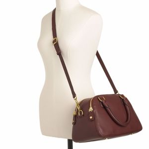 J Crew Leather Biennial Satchel Medium Black NWOT